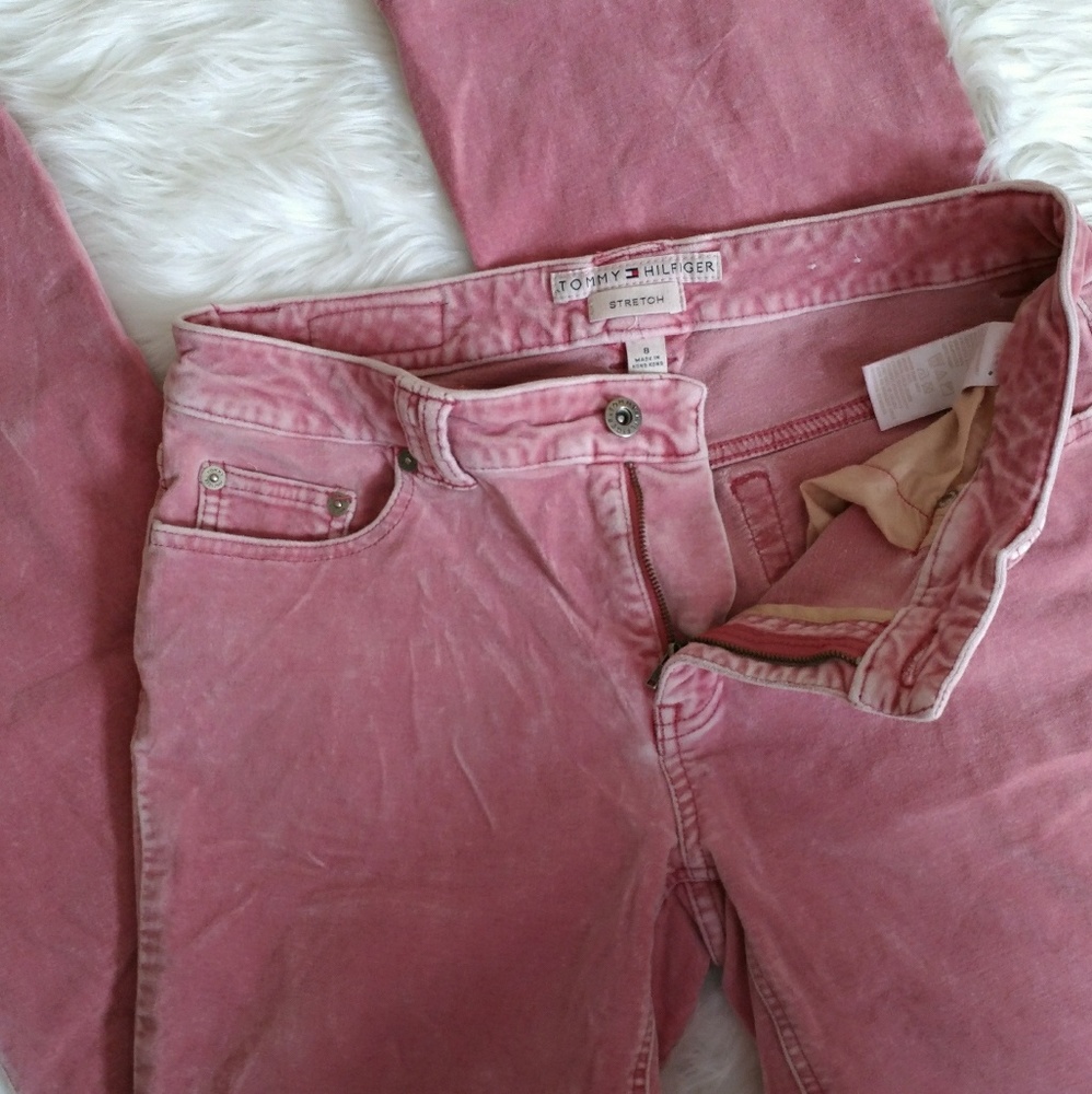 Pink Velvet Tommy Hilfiger Jeans